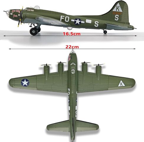 1/144 النطاق B-17 Flying Fortress Bomber Airplane Model B17 طائرة ثقيلة الطائرات المعدنية من أجل جمعها وهدية عيد ميلاد in Kuwait