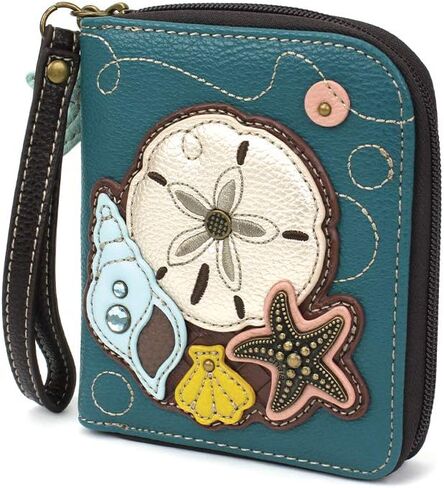 CHALA Zip-Around Wallet - Loon Bird - Blue in Saudi Arabia