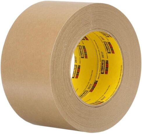 3M 7000088503 - Flatback Tape 2517, Medium, Brown, 6.5 mil, 72mm x 55m in Saudi Arabia