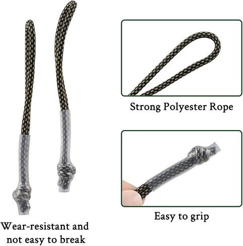 4PCS Zipper Pull Replacement for Nike Elite Backpack, Zipper Pulls Tab Extender Replacement for Luggage, Jackets, Pants, Suitcases, Coats(Color:Black&Yellow) in Saudi Arabia