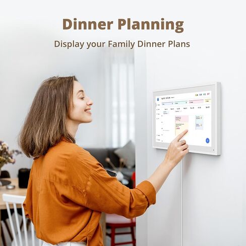Dragon Touch 15.6" Digital Calendar Chore Chart – 1080P Full HD Interactive Touchscreen, Smart Family Planner, Hearth Display Digital Calendar Wall & Desk Mountable for Seamless Scheduling in Saudi Arabia