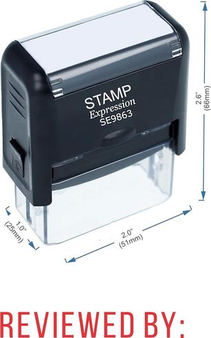 Stampexpression - استعرضها Office Self Inking Rubber Stamp - Red Ink (A -5380) in Saudi Arabia