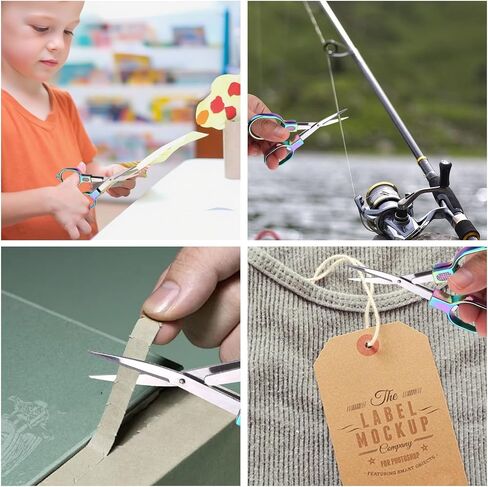 3pcs Folding Scissors, Stainless Steel Mini Travel Small Portable Pocket Badge Foldable Compact Scissor Cutting Tool for Nurse Accessories Home Office Craft Crochet Sewing Use in Saudi Arabia
