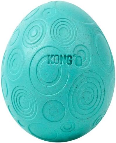 Kong Infused Catnip Egg Spring/Easter Cat Toy-لعبة متذبذبة ومتداول Catnip المملوءة بملعب للعب | متينة للمتعة المنفردة والمتعددة القطط in Saudi Arabia