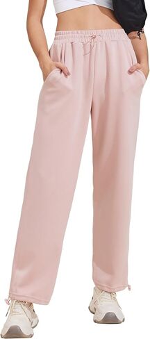 Pinspark Sweatpants Women Baggy Sweatpants for Women High Waisted Soft Joggers for Women with Pockets Drawstring Ankle in Saudi Arabia