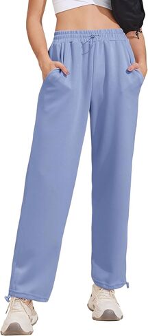Pinspark Sweatpants Women Baggy Sweatpants for Women High Waisted Soft Joggers for Women with Pockets Drawstring Ankle in Saudi Arabia