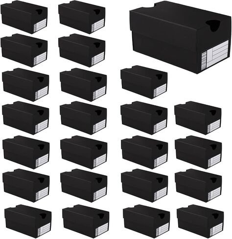 24pcs Black Mini Shoe Gifts Boxes, Sports Jordan Nike Themed Party Candy Goodie Decoration Small Sneaker Boxes with Editable Label Cardboard Sneakerheads Ball Birthday Favor for Cookies Candies Snacks in Saudi Arabia