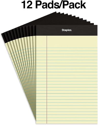Tru Red Notepad, 5" X 8", Narrow Ruled, White, 50 Sheets/Pad, Dozen Pads/Pack (Tr57338) in Saudi Arabia