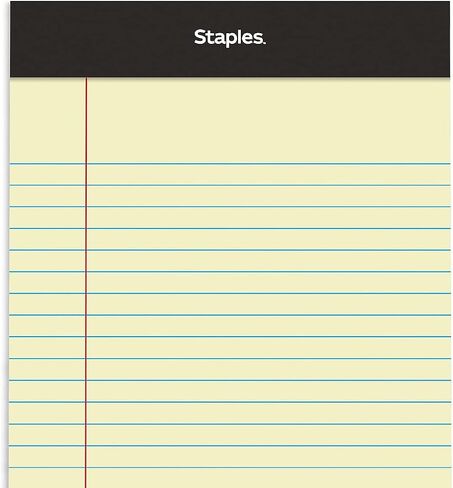Tru Red Notepad, 5" X 8", Narrow Ruled, White, 50 Sheets/Pad, Dozen Pads/Pack (Tr57338) in Saudi Arabia