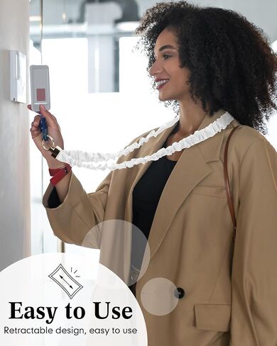 Geyoga 3 PCS Scrunchie Lanyard لشارات الهوية Scrunchy Dearchain مع إغلاق مقطع للمعلم in Saudi Arabia