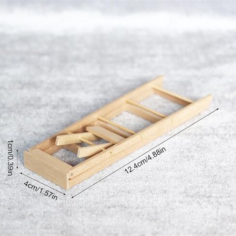 1/12 النطاق المصغر خطوة دمى سلم دمى الأثاث المصغر للدمى لتخطيط الديكور نموذج سلم ، DIY DOLL HOUSE KIT in Saudi Arabia