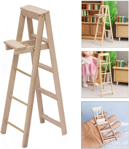 1/12 النطاق المصغر خطوة دمى سلم دمى الأثاث المصغر للدمى لتخطيط الديكور نموذج سلم ، DIY DOLL HOUSE KIT in Saudi Arabia