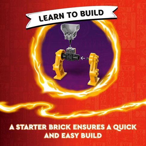 LEGO NINJAGO Arin’s Battle Mech, Ninja Toy Set for Kids with Arin Ninja Minifigure and Katana Sword Accessory, Gift Idea for Boys and Girls Aged 4 Years Old and Up, 71804 in Saudi Arabia