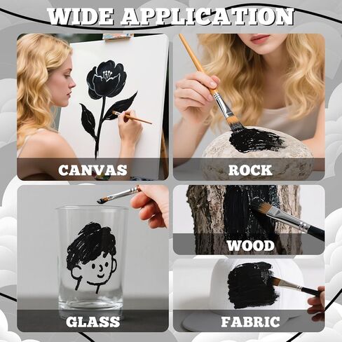 Paint Acrylic Paint 70 أوقية ، Paint Acrylic Paint White for Multi Surface ، لوازم الطلاء الفنية الغنية للفنانين والمبتدئين مع المضخة ، الفرشاة (2070 مل ، 0.55 جالون) in Kuwait