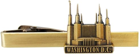 Lifebeats Washington DC Temple,Antique Gold Temple Tieclip by Ringmasters in Kuwait