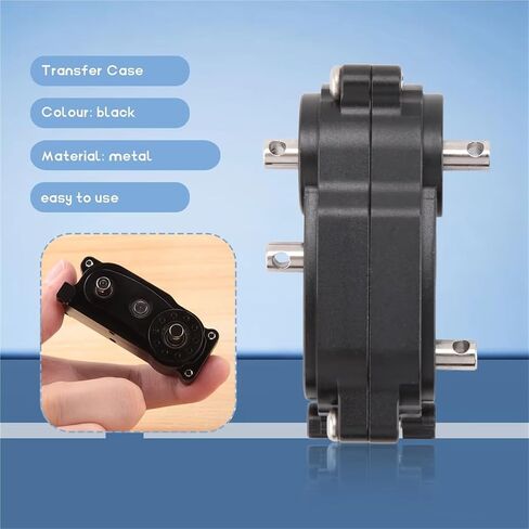RC Car Upgrade Parts Compatible with Axial for SCX10 90046 1/10 RC Crawler Car Upgrade Parts Prefixal Gearbox Transfer Case in Saudi Arabia