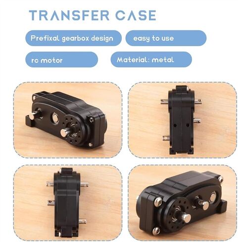 RC Car Upgrade Parts Compatible with Axial for SCX10 90046 1/10 RC Crawler Car Upgrade Parts Prefixal Gearbox Transfer Case in Saudi Arabia