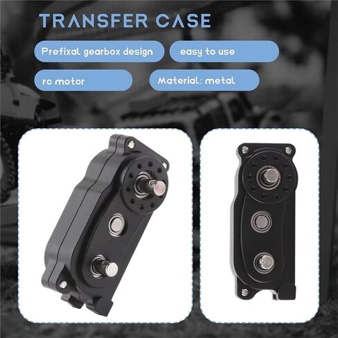 RC Car Upgrade Parts Compatible with Axial for SCX10 90046 1/10 RC Crawler Car Upgrade Parts Prefixal Gearbox Transfer Case in Saudi Arabia