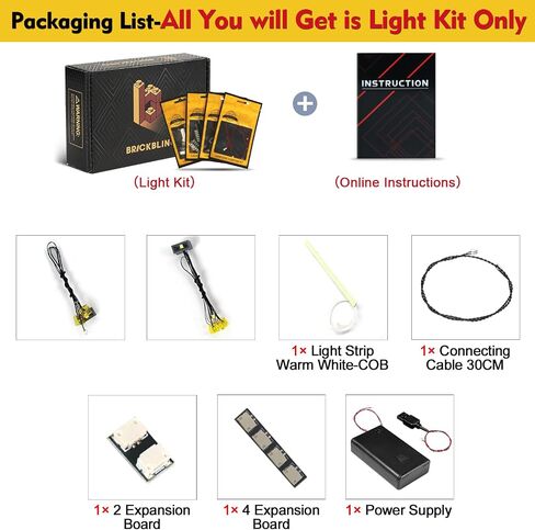 BrickBling LED Lighting Only, Compatible with Lego Woodland Mansion Fighting Ring, Creative Light kit Compatible with Lego 21272-Not Come with Model in Saudi Arabia