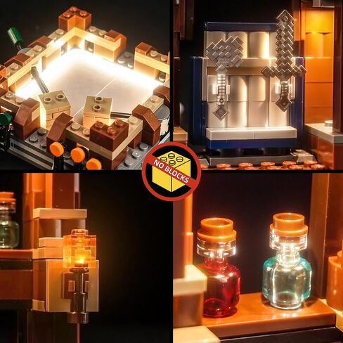 BrickBling LED Lighting Only, Compatible with Lego Woodland Mansion Fighting Ring, Creative Light kit Compatible with Lego 21272-Not Come with Model in Saudi Arabia
