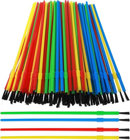 100pcs فرش الطلاء البلاستيكية فرش ألوان مائية in Kuwait