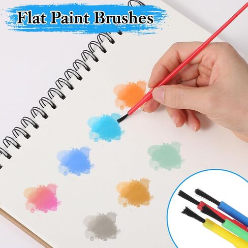 100pcs فرش الطلاء البلاستيكية فرش ألوان مائية in Kuwait