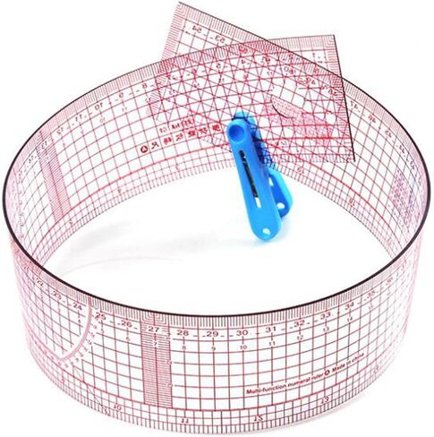 Clothing Pattern Making Ruler Dress Makers Ruler Measuring Tools Bendable Styling Sewing French Curve Ruler Set for Tailors, 6 Pieces in Saudi Arabia