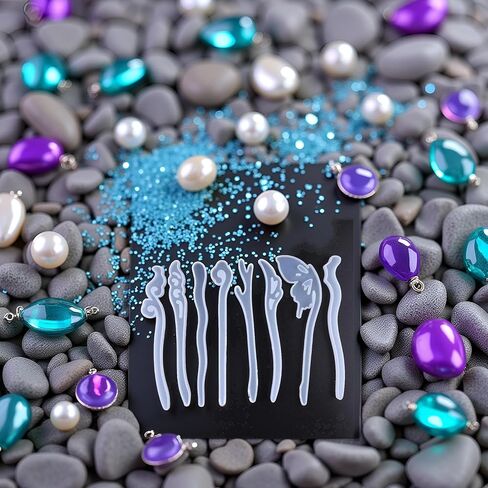 Tustao 5 Pcs White Silicone Resin Hairpins Molds Hair Stick Kit for Jewelry Crafts Making Jewelry Resin Casting Molds,Jewelry Casting Supplies in Saudi Arabia