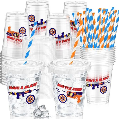 Domensi 50 PCS Halloween Ghost Plastic Cup 12 Oz Boo Shick in Saudi Arabia