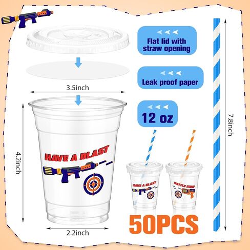 Domensi 50 PCS Halloween Ghost Plastic Cup 12 Oz Boo Shick in Saudi Arabia