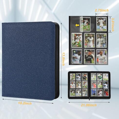Card Card Binder 9 Pocket ، 540 Pockets Card Prolders ، Binder Card Collection ، مجلد ألبوم البطاقة لـ MTG ، TCG ، بطاقات رياضية ، بطاقات اللعبة (أسود) in Kuwait