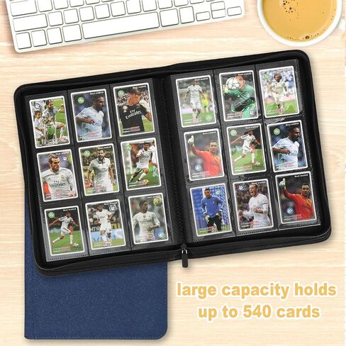 Card Card Binder 9 Pocket ، 540 Pockets Card Prolders ، Binder Card Collection ، مجلد ألبوم البطاقة لـ MTG ، TCG ، بطاقات رياضية ، بطاقات اللعبة (أسود) in Kuwait