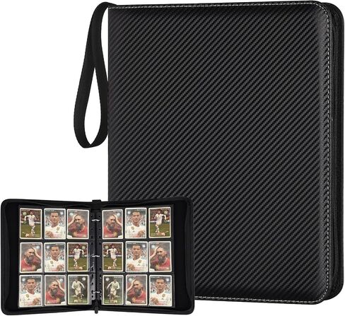 Card Card Binder 9 Pocket ، 540 Pockets Card Prolders ، Binder Card Collection ، مجلد ألبوم البطاقة لـ MTG ، TCG ، بطاقات رياضية ، بطاقات اللعبة (أسود) in Kuwait