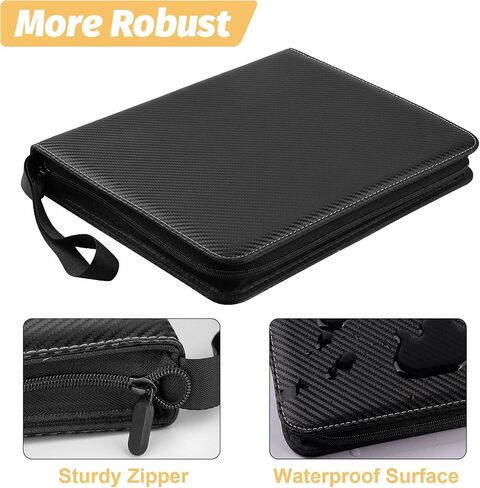 Card Card Binder 9 Pocket ، 540 Pockets Card Prolders ، Binder Card Collection ، مجلد ألبوم البطاقة لـ MTG ، TCG ، بطاقات رياضية ، بطاقات اللعبة (أسود) in Kuwait