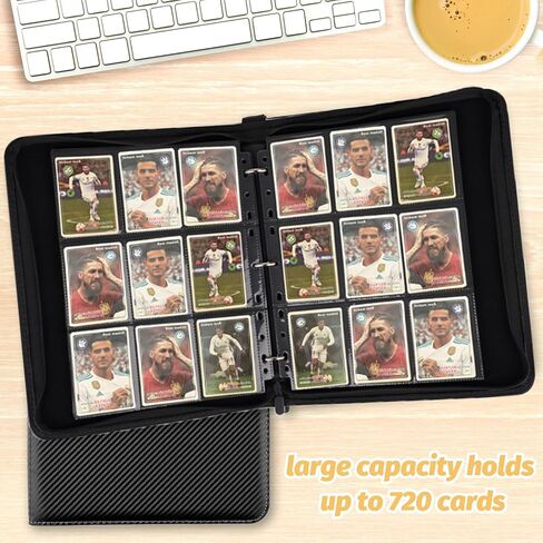 Card Card Binder 9 Pocket ، 540 Pockets Card Prolders ، Binder Card Collection ، مجلد ألبوم البطاقة لـ MTG ، TCG ، بطاقات رياضية ، بطاقات اللعبة (أسود) in Kuwait