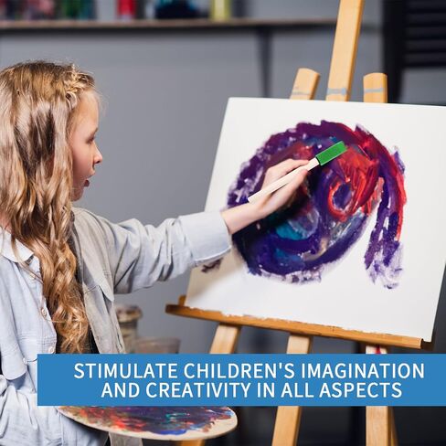 فرش الطلاء الرغوية (48 حزمة) 10 أحجام - اسفنجة الطلاء - فرش الرغوة الممتازة - تشكيلة فرشاة الطلاء الخفيفة الوزن والمتينة (الأزرق) in Kuwait