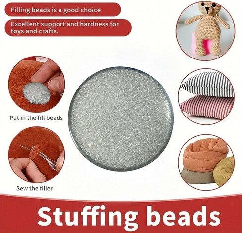 5LB Weighted Beads for Stuffed Animals Filler for Blankets Pillows Reborn Dolls Shooting Rest Bag DIY of Various Weighted Projects (5, Pounds) in Saudi Arabia
