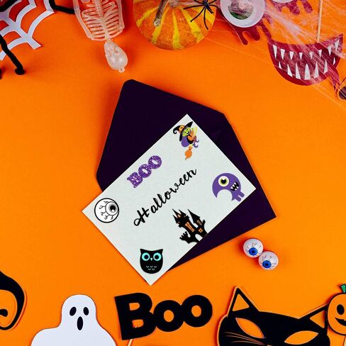 Winlyn 517 Pcs Bulk Foam Halloween Prints Stickers Self-Adhesive Pumpkins Jack-O'-Lantern Ghost Witch Bats Monster Stickers 1" 1.5" 2" Embellishments for Kids Craft Favors Rewards Halloween Decoration in Saudi Arabia