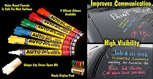 الولايات المتحدة الكيميائية والبلاستيك AutoWriter Auto Conster Pens Pens (USC -37000) - 6 أقلام in Saudi Arabia