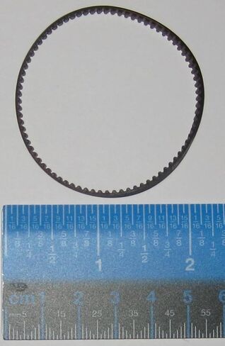 #US 2 X Hobby Motor Drive Rubber Belts - 2" Dia. - 13 Teeth/in. - 5/32" Wide in Saudi Arabia