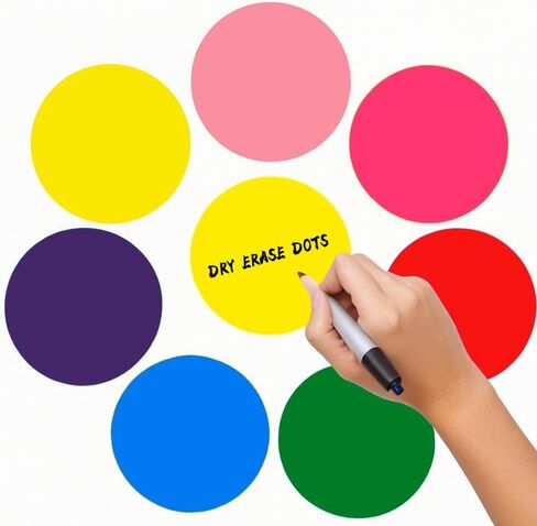 6 Inch Floor Stickers for Classroom, 32 PCS Multicolor Line up Floor Spots Markers, Self Adhesive Vinyl Circle Dots Stickers for Preschool Kindergarten Elementary Classroom Decorations Teachers Supply in Kuwait