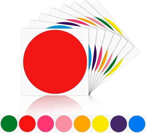 6 Inch Floor Stickers for Classroom, 32 PCS Multicolor Line up Floor Spots Markers, Self Adhesive Vinyl Circle Dots Stickers for Preschool Kindergarten Elementary Classroom Decorations Teachers Supply in Kuwait