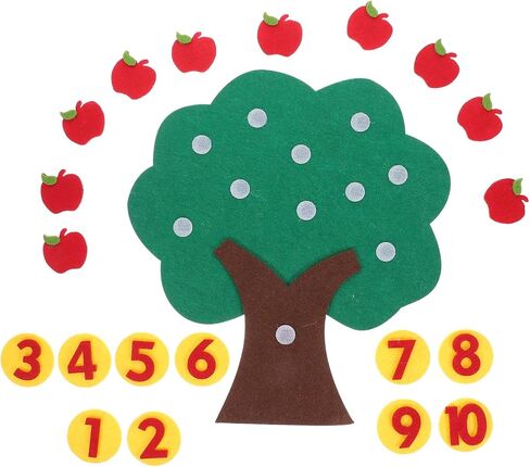 1 مجموعة من Apples Tree Tree Cromitive Math Technasing Aid Matching Game Texational Ristergarten Supply Apple Tree Green Leaves Loves Non- in Kuwait