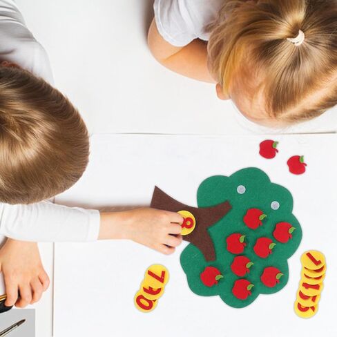 1 مجموعة من Apples Tree Tree Cromitive Math Technasing Aid Matching Game Texational Ristergarten Supply Apple Tree Green Leaves Loves Non- in Kuwait
