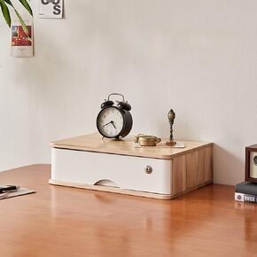 مربع تخزين منظم سطح المكتب - خزانة ملفات سطح المكتب ، خزانة درج سطح المكتب مع قفل ، خزانة ملفات خشبية ، 1/2/3/4 تخزين خزانة ملفات مسطح ، خزانة تخزين سطح المكتب (أ ، درج واحد) in Kuwait