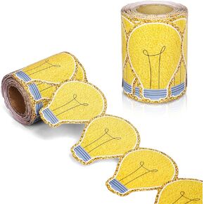 32.8 FT LIGHT LIGHT BULB BULLETIN BORRORD GROOVY TRIM TRIM SELF LOSTSIVE TO SCHOOL BULLETIN PORLOY Roll for Science Math Classroom Office Chalkboard Party Decor in Kuwait