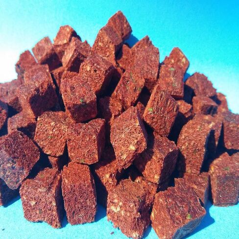 Aquatic Foods Inc. Freeze Dried Beef Heart Mix of Beef Heart, Shrimp, Spinach, Nori, Natural Astaxanthin (Natural Color Enhancer for Fish) for Discus, Cichlids All Tropical and Marine Fish - 10gram in Saudi Arabia