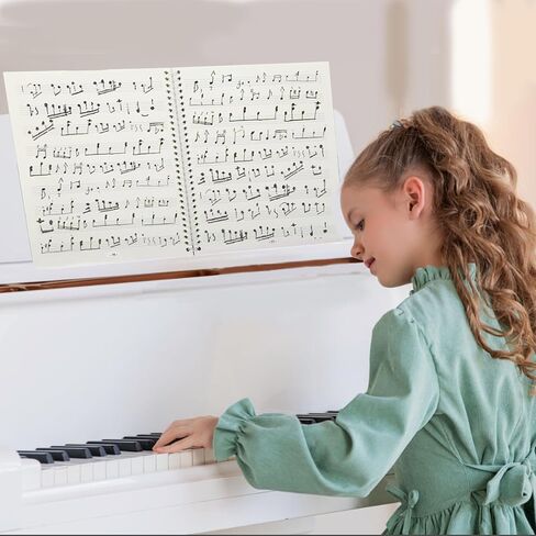 Mudor SPOON SPOAND SHOEP MUSIC BOOD ، 100 صفحة مخطوطة الموظفين مع 100 GSM ورقة سميكة ، غير محفوظ ، تكوين الجيتار البيانو للملحنين والطلاب والموسيقيين (الأزرق) in Kuwait