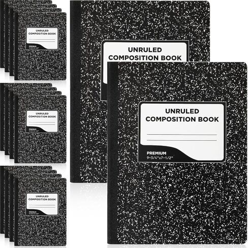 Fainne 12 Pack Black Marble Composition Notebooks Paper 100 ورقة 9-3/4 × 7-1/2 "كتب تكوين الرخام بشكل كبير لمكتب المدرسة الصلب شركات الشركات اللوازم المدرسية in Saudi Arabia