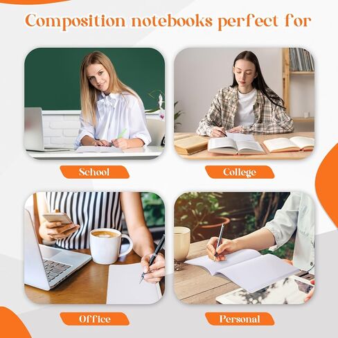 Fainne 12 Pack Black Marble Composition Notebooks Paper 100 ورقة 9-3/4 × 7-1/2 "كتب تكوين الرخام بشكل كبير لمكتب المدرسة الصلب شركات الشركات اللوازم المدرسية in Saudi Arabia